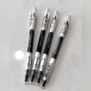 (4) Wet n Wild Coloricon Brow Pencil Bundle -Black Ops